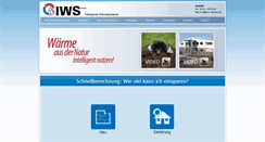 Desktop Screenshot of iws-waerme.de